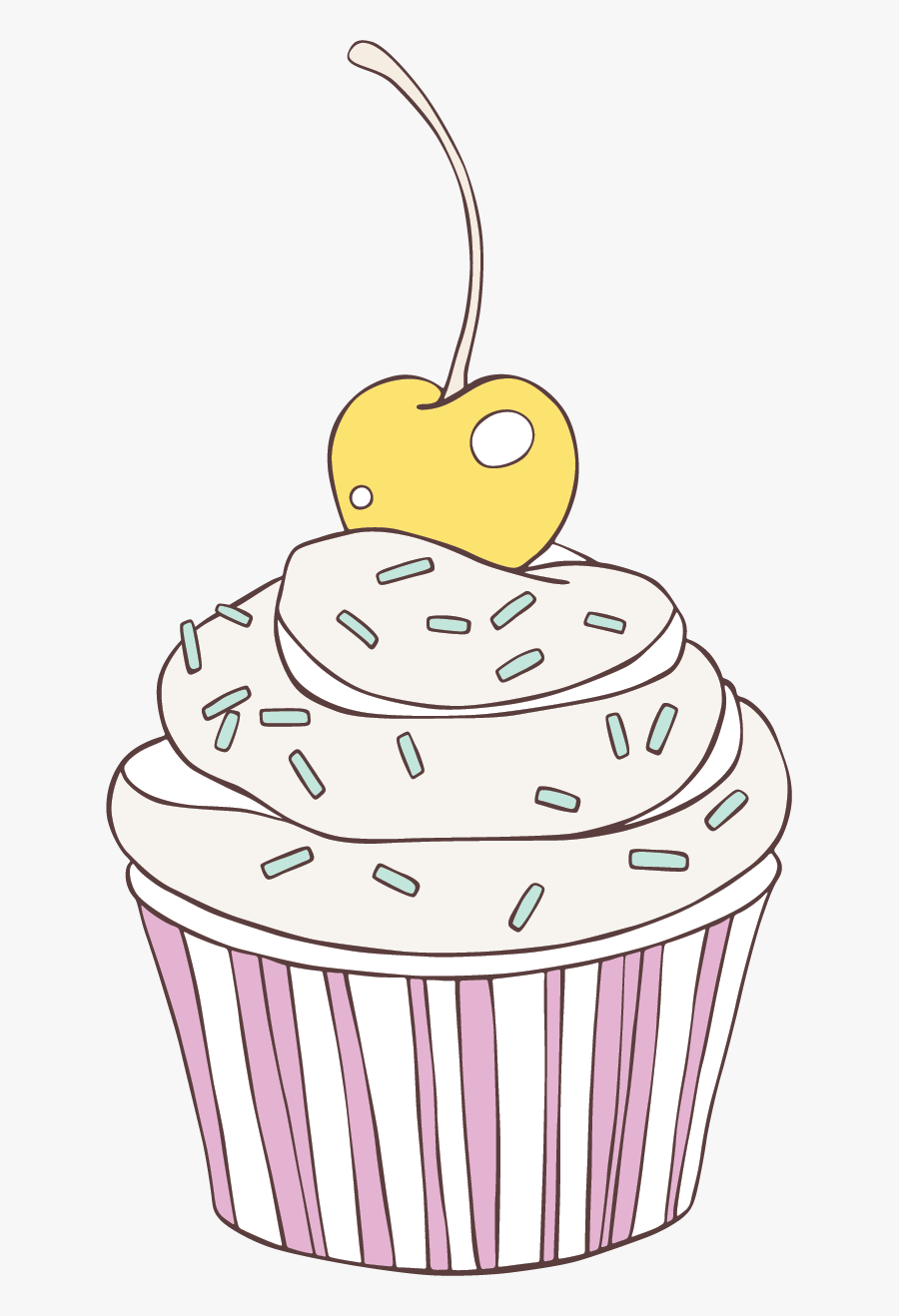 Cupcake, Transparent Clipart