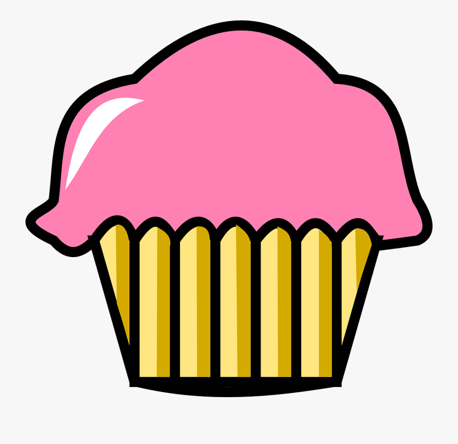 Cupcake Cute Cupcake Cute Free Picture - Cupcake Animasi Face, Transparent Clipart