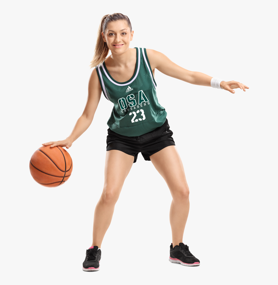 Basketball Girls Player Png, Transparent Clipart