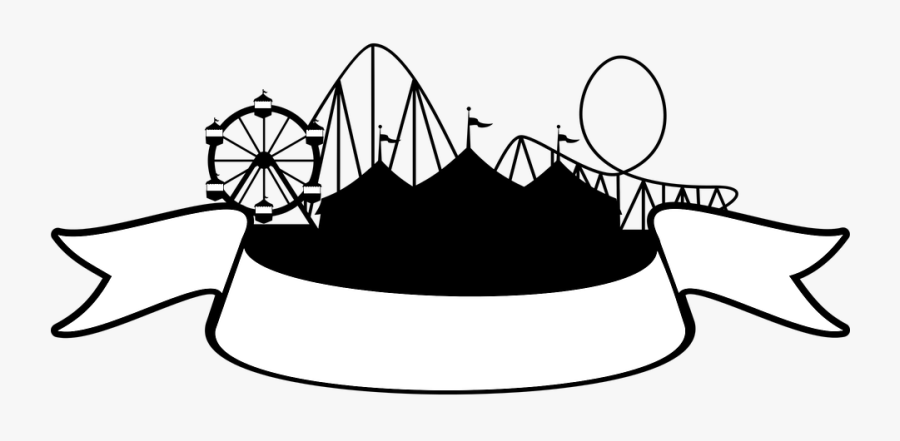 Theme Park Silhouette Png, Transparent Clipart