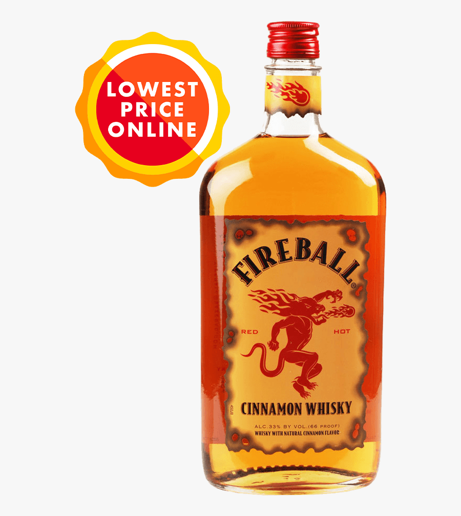 Fireball 750ml Fireball Canadian Whisky 700ml - Fireball Whiskey, Transparent Clipart