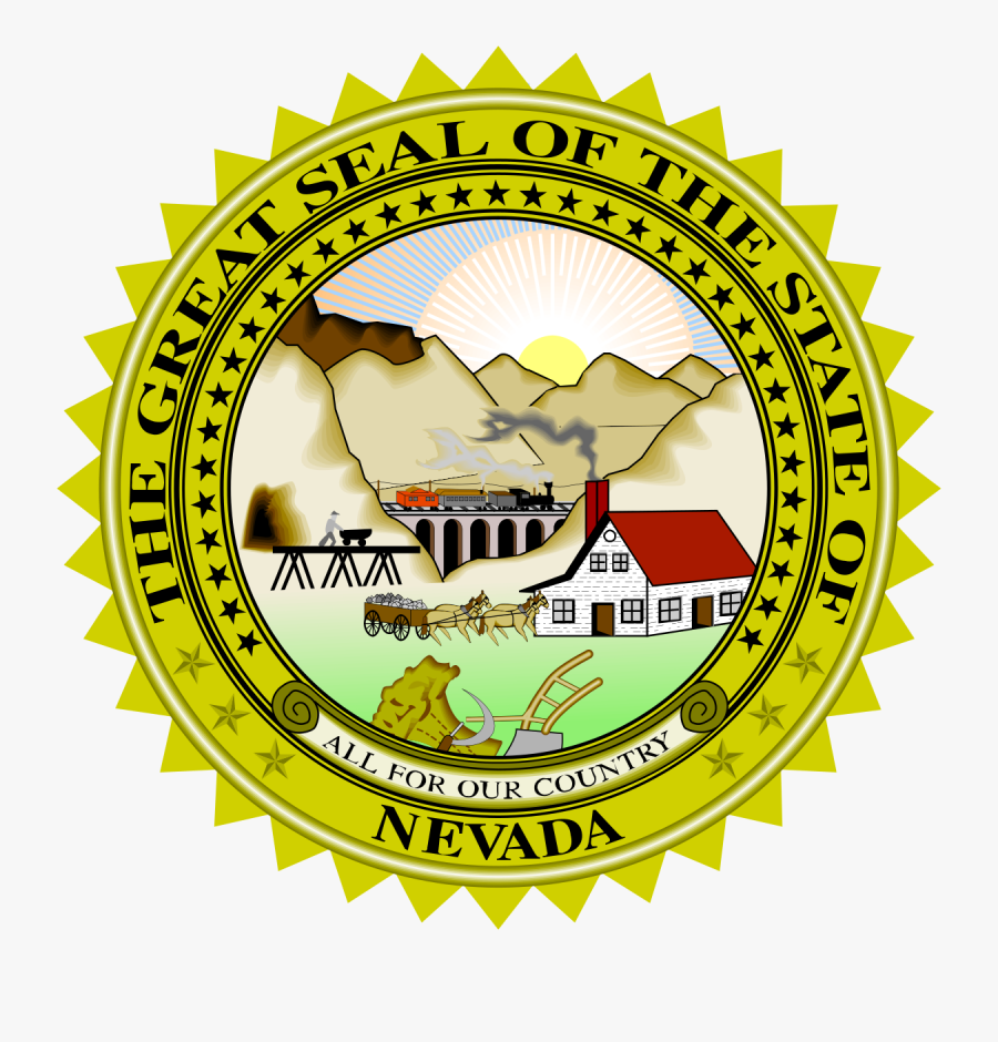 Nevada-stateseal Svg - Nevada State Seal, Transparent Clipart