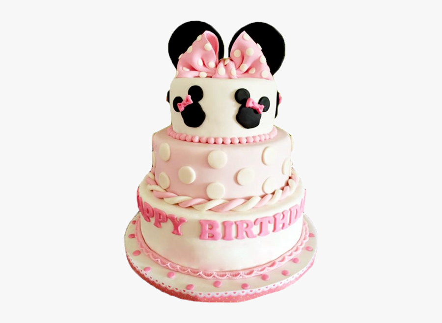 Minnie Mouse Cake, Transparent Clipart