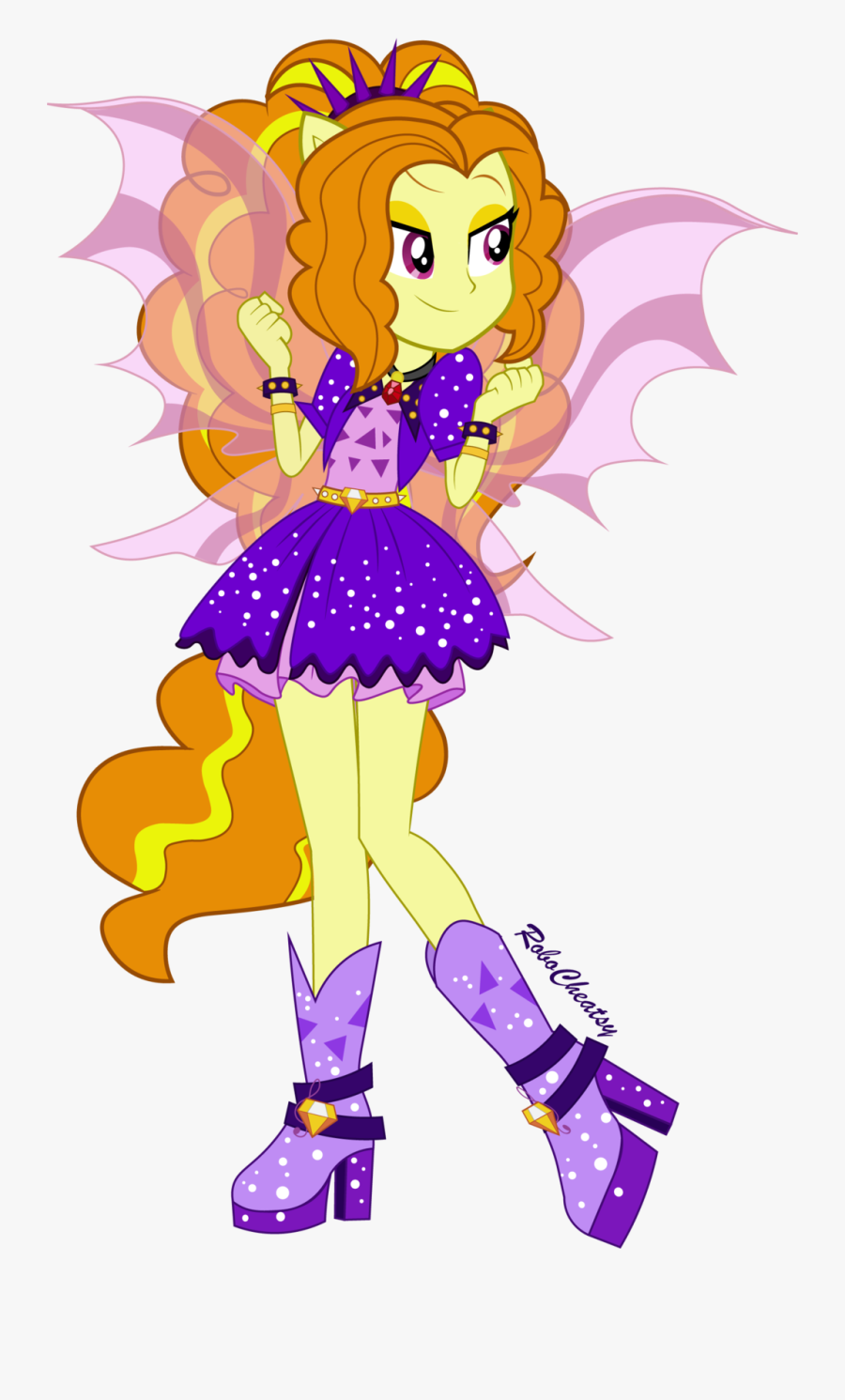 Kids Transparent Fist - Mlp Eg Adagio Dazzle Dress, Transparent Clipart