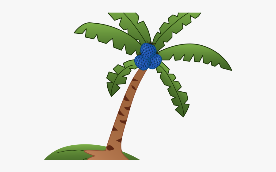 Easy Palm Tree Clipart Cartoon Coconut In Cliparts - Coconut Tree Image Drawing, Transparent Clipart