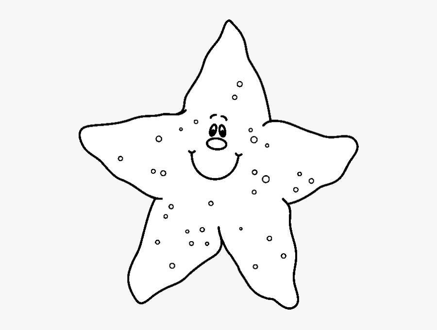 Starfish Black White Clipart Collection Transparent - Star Fish Black And White Clipart, Transparent Clipart