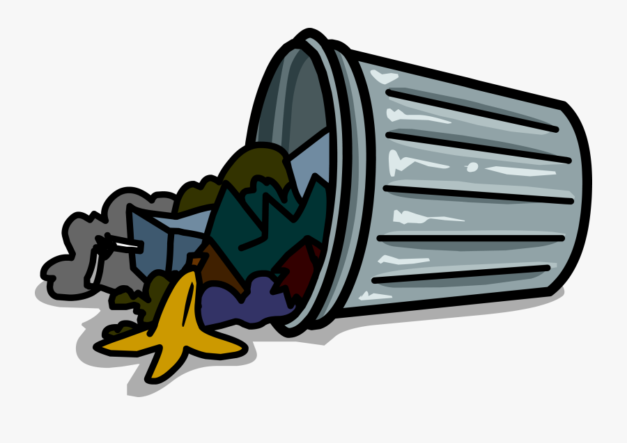Club Penguin Trash Can Clipart , Png Download - Animated Trash Can Png, Transparent Clipart