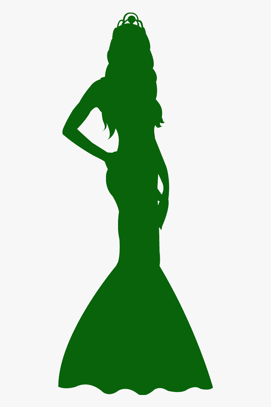 Reina De Belleza Silueta, Transparent Clipart