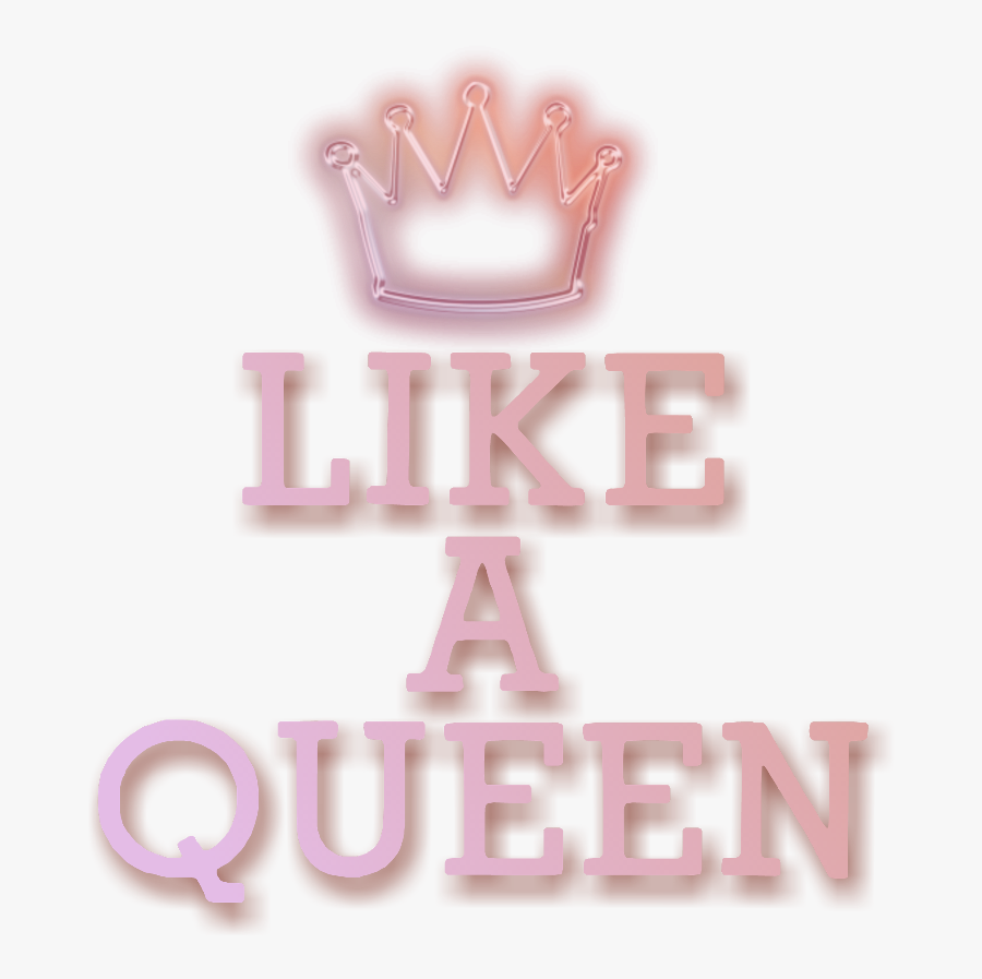 #stickers #queen #pink #letters #picsartstickers #beautiful - Crown, Transparent Clipart