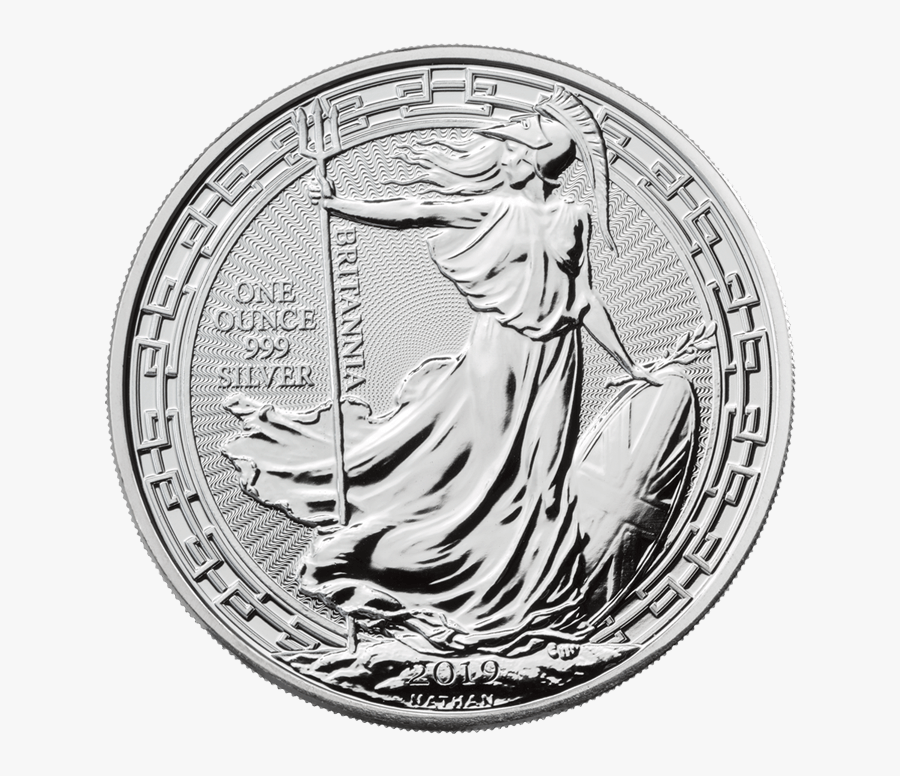 Britannia 2019 Oriental Border 1 Oz Silver Coin"
 - Britannia Silver Coin, Transparent Clipart