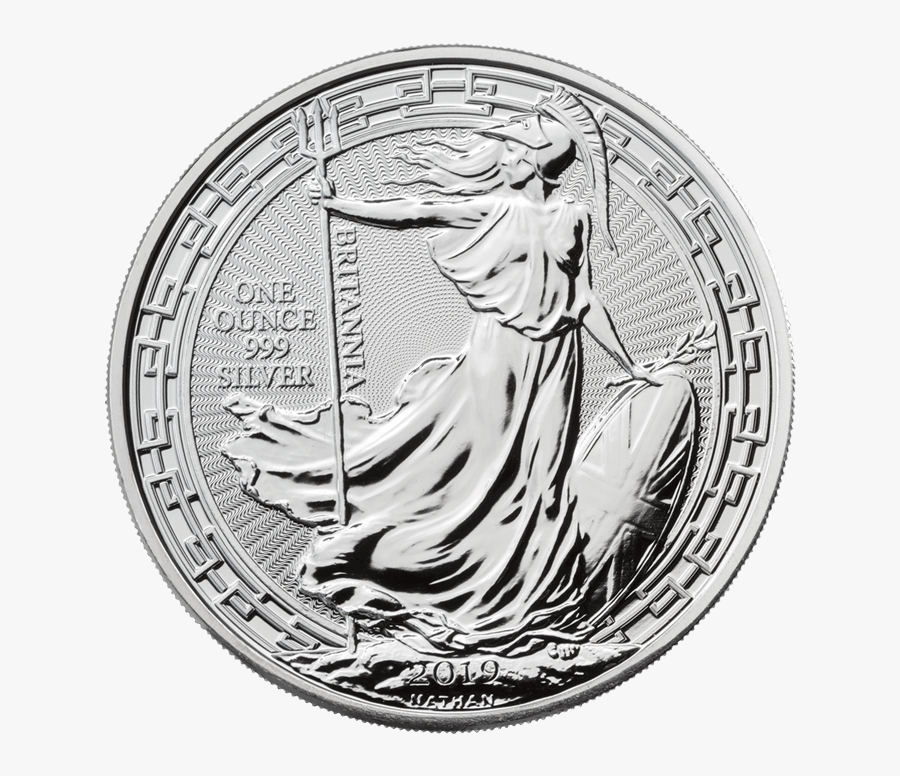 Britannia 2019 Oriental Border 1 Oz Silver Coin"
 - Britannia Silver Coin, Transparent Clipart