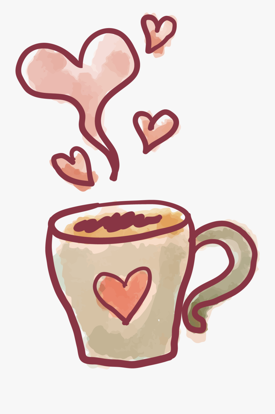 Clipart Teacup Heart Png, Transparent Clipart