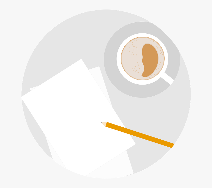 Coffee, Writing, Paper, Cup, Notes, Paperwork, Write - Circle, Transparent Clipart