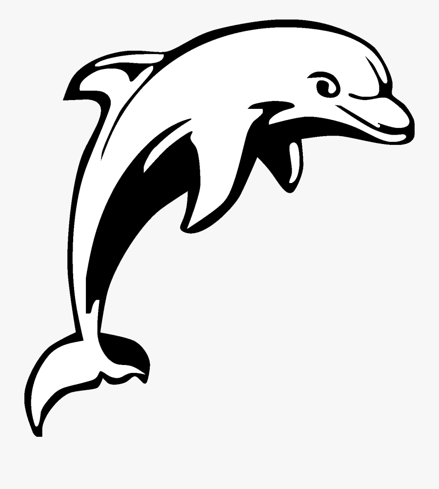 Tribal Sea Animal Tattoos - Dolphin Black And White Clip Art, Transparent Clipart