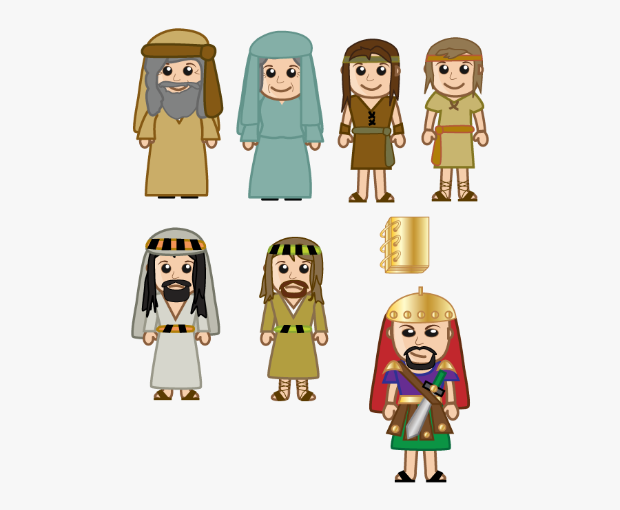 Lehi And His Family Cartoon, Transparent Clipart