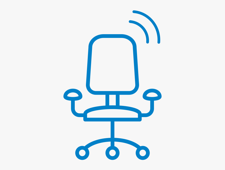 Iot Sensor Sigfox Device Office Chair Monitoring - Office Chair, Transparent Clipart
