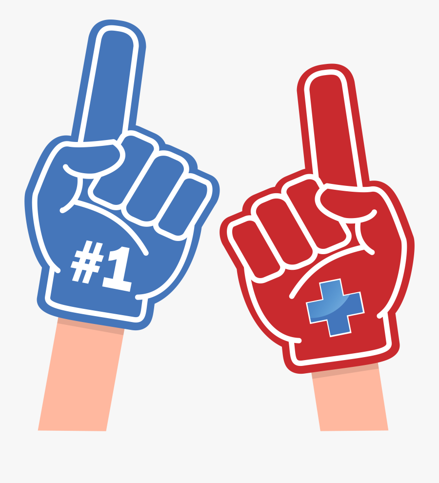 Foam Finger Cricket, Transparent Clipart