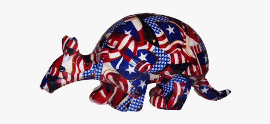 Texas Patriotic Armadillo, Transparent Clipart