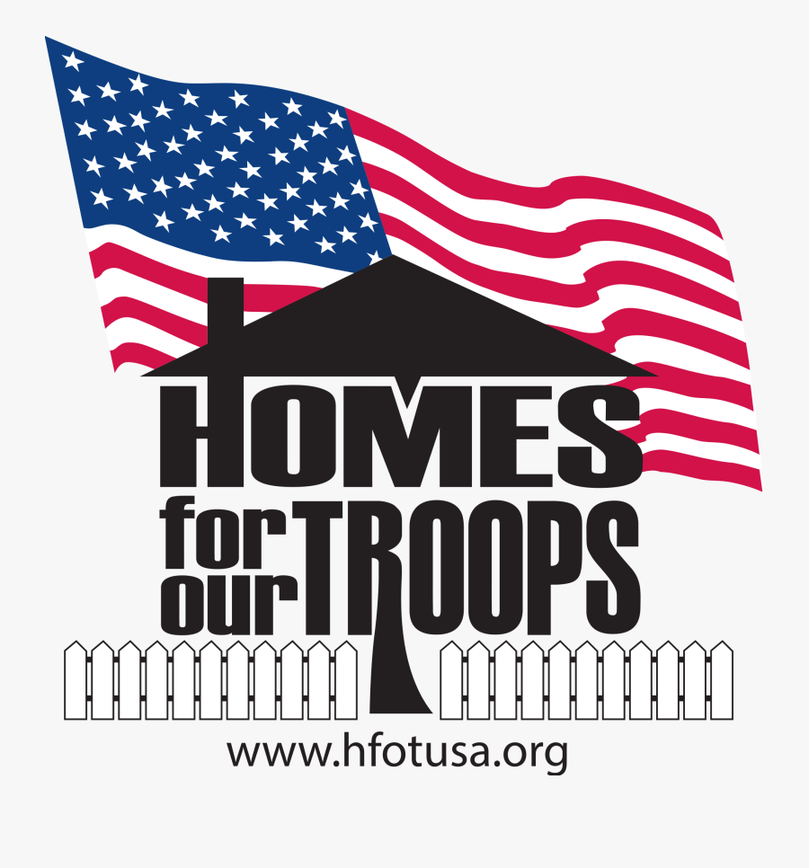 American Flag Rip Png - Homes For Our Troops, Transparent Clipart