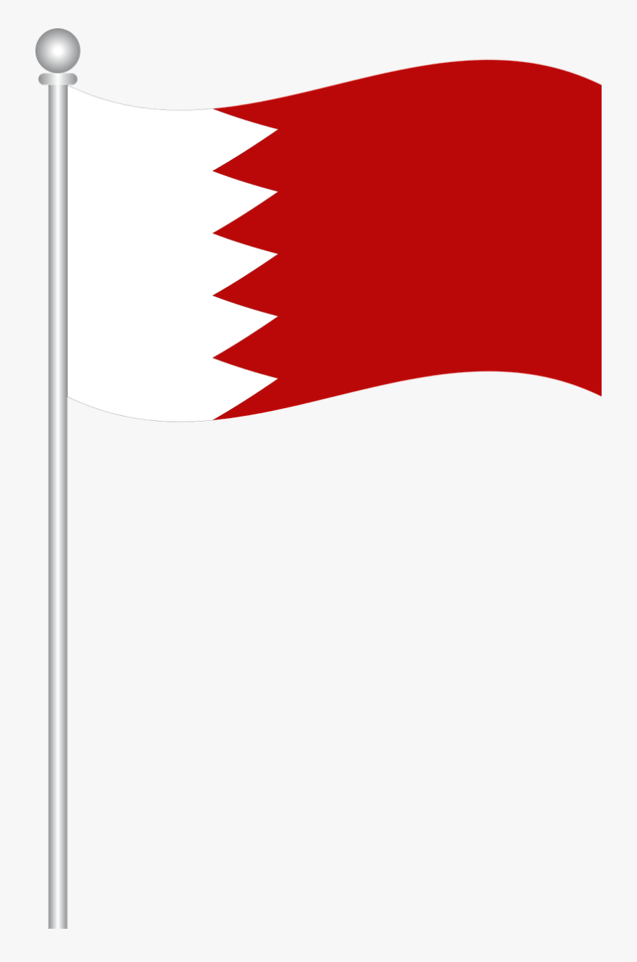 Flag Of Bahrain Bahrain Flag Free Picture - Bahrain Flag Vector Png, Transparent Clipart