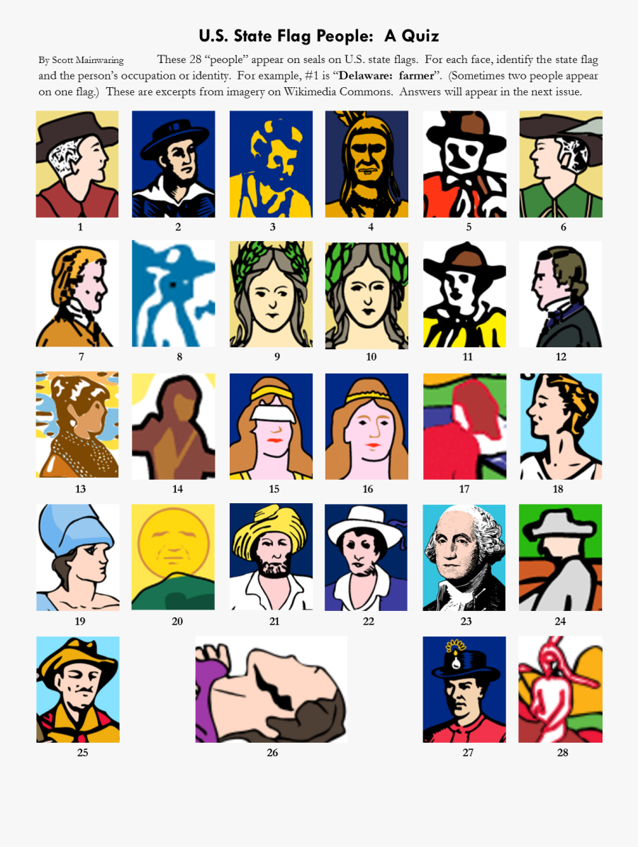 State Flag People - State Of Washington, Transparent Clipart