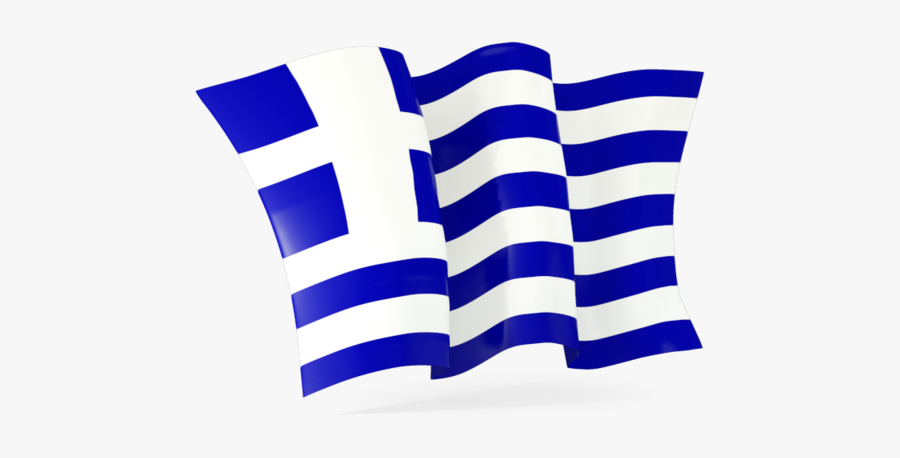 Waving Flag - Greece Flag Transparent Background, Transparent Clipart