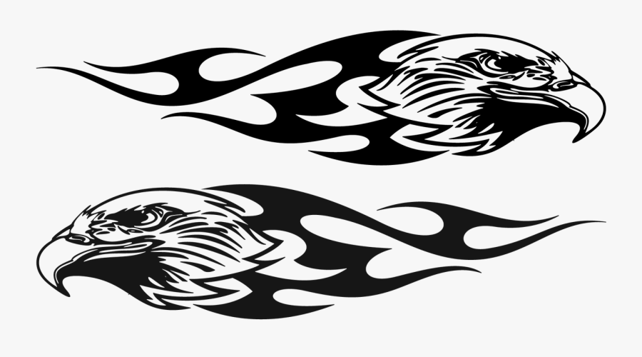 Eagle Tribal Flames - Eagle Tribal, Transparent Clipart
