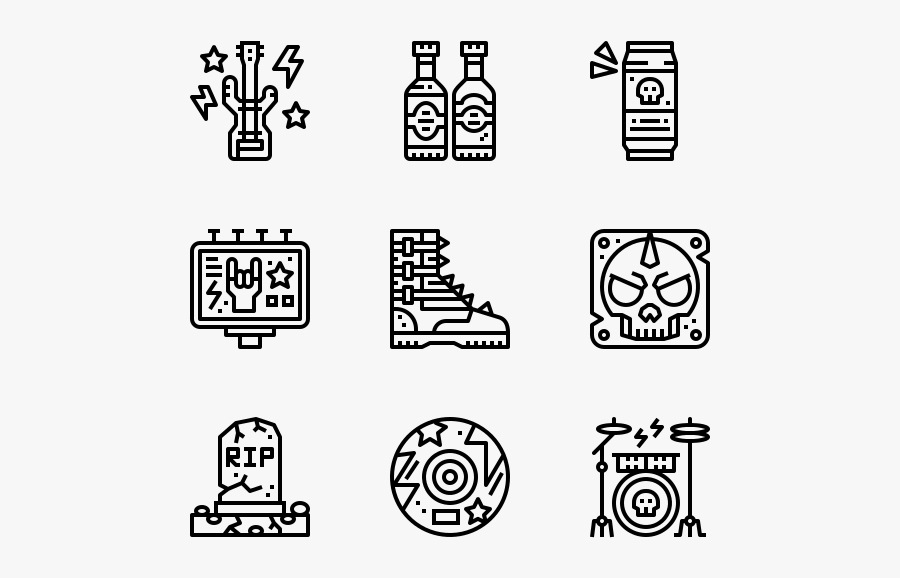 Punk Rock - Rock Iconos, Transparent Clipart
