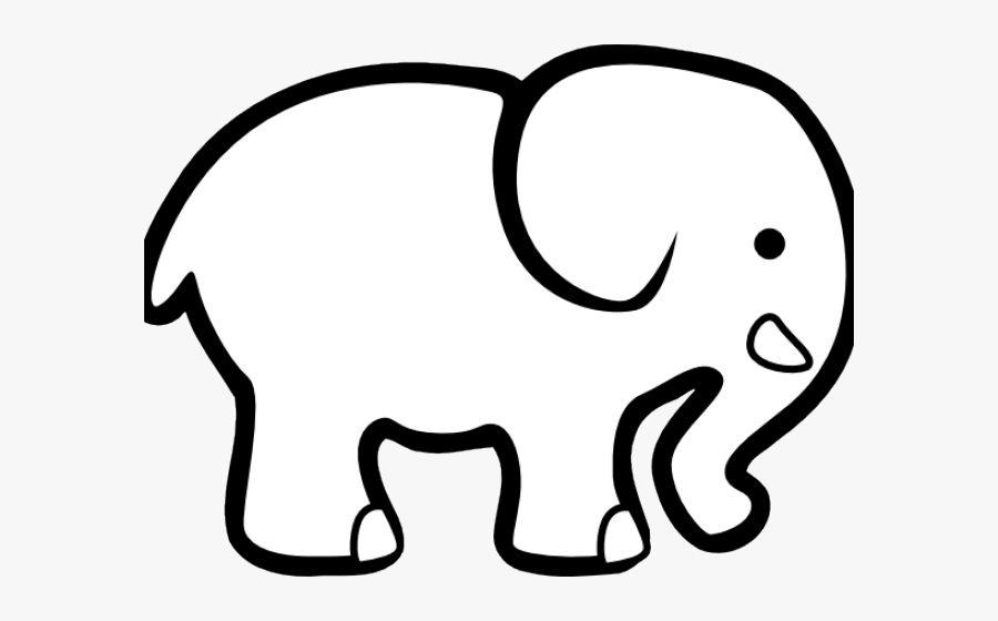 Elephant Coloring Pages, Transparent Clipart