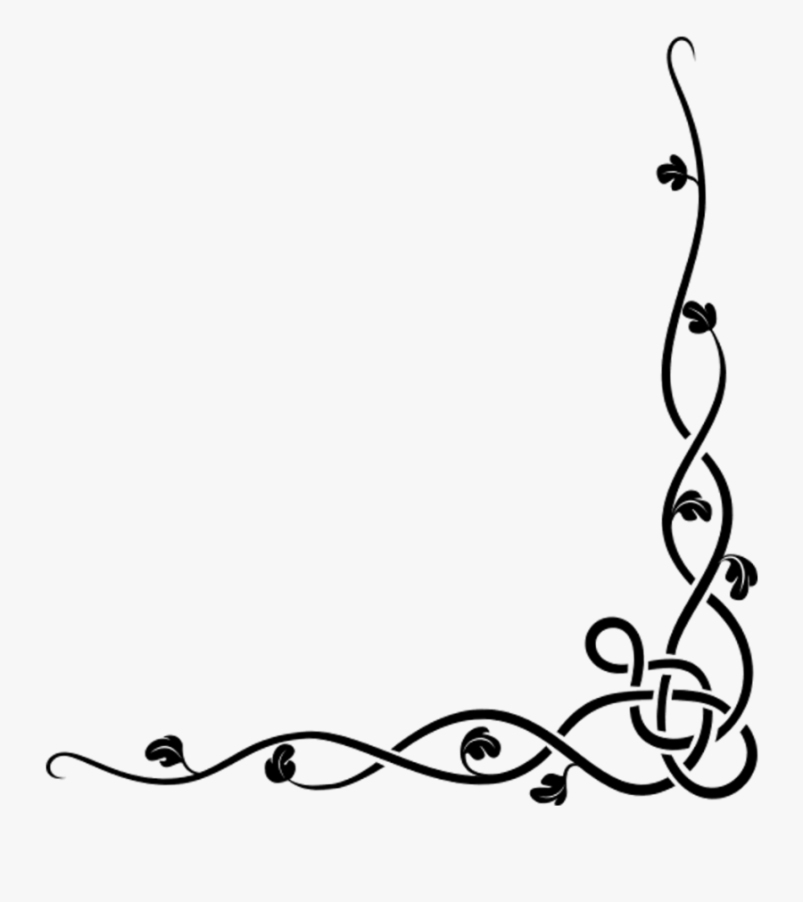 Bottom Right Corner Border, Transparent Clipart