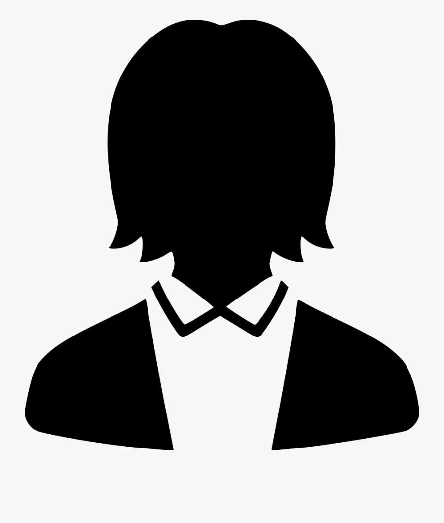 Work Profile User Default Female Suit Comments Clipart - Default User Profile In Png, Transparent Clipart