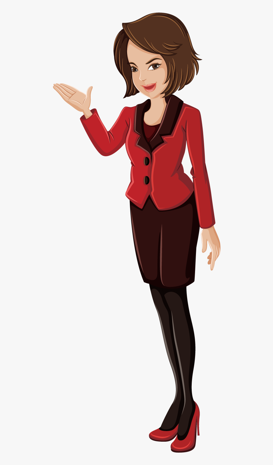 Royalty Free Photography Clip - Clipart Business Woman Talking, Transparent Clipart