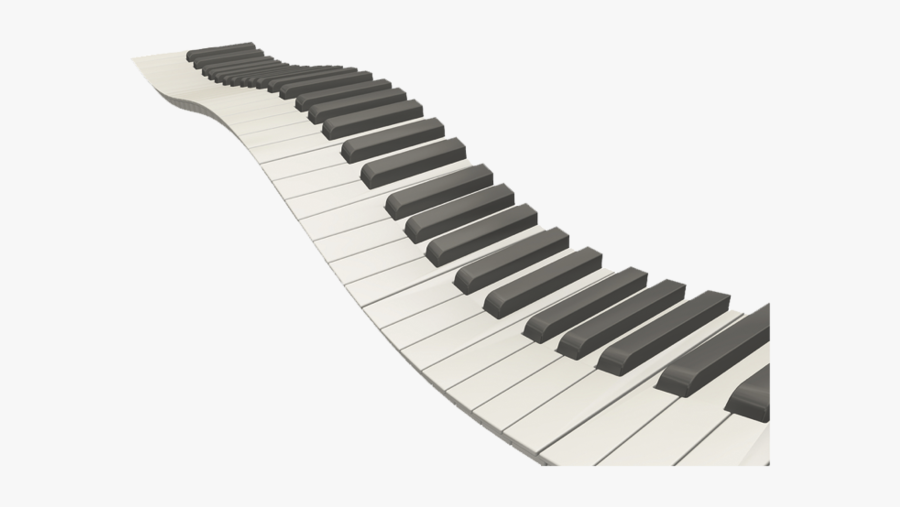 Download Wavy Piano Keys Png - Piano Keys Png Transparent, Transparent Clipart