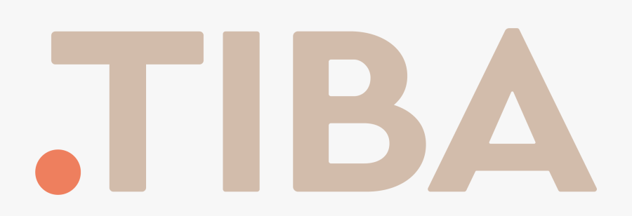 A Red Dot Followed By Tiba Written In Beige Cera Pro, Transparent Clipart