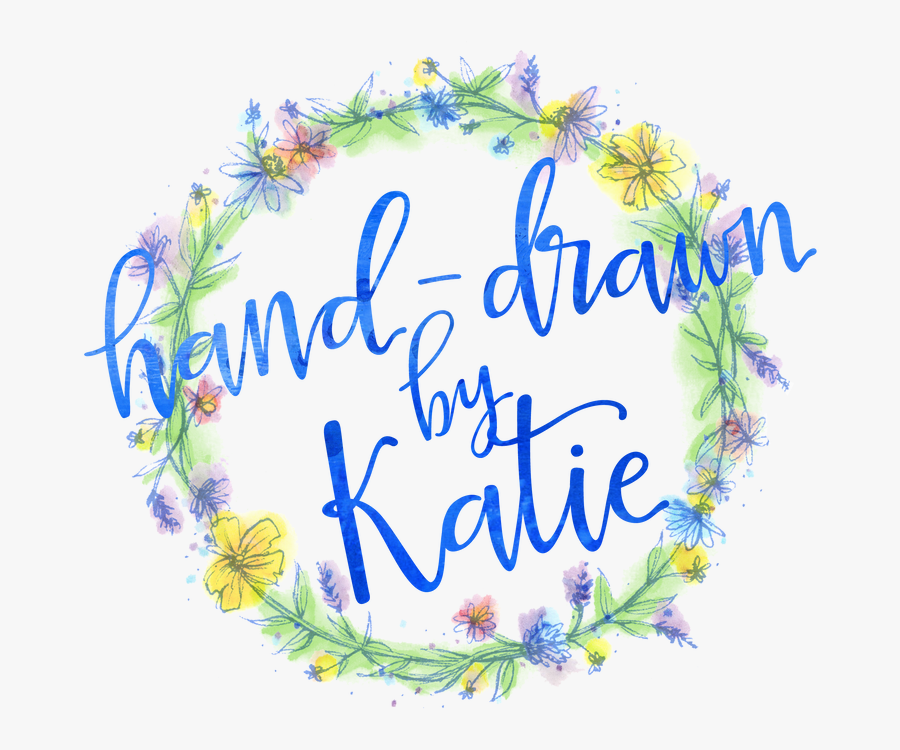 Hand-drawn By Katie Logo - Calligraphy, Transparent Clipart