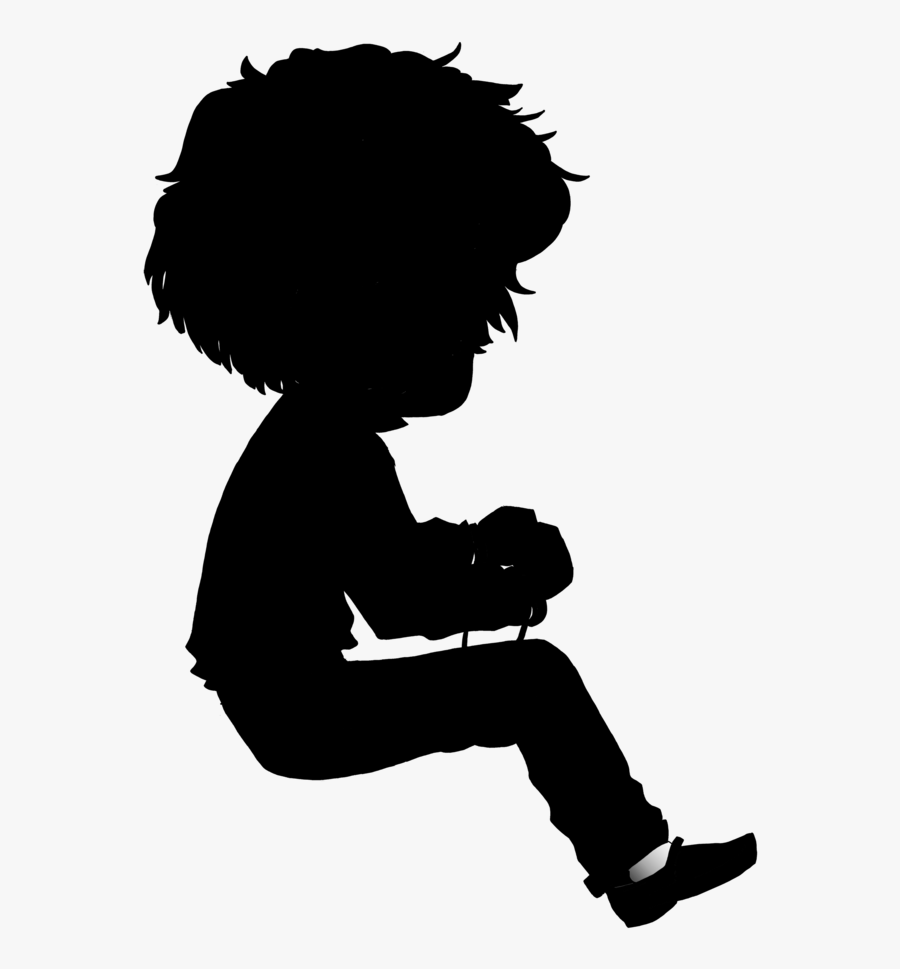 Human Silhouette 5png - Sitting, Transparent Clipart