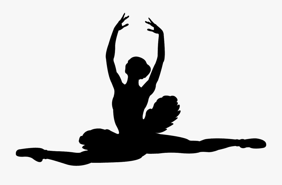 Contorno De Bailarina Grand Jete, Transparent Clipart