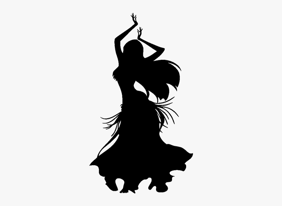 Belly Dancer Silhouette, Transparent Clipart