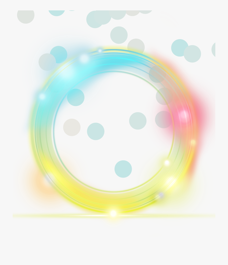 Simple Light Effect Yellow Element Euclidean Vector - Circle, Transparent Clipart
