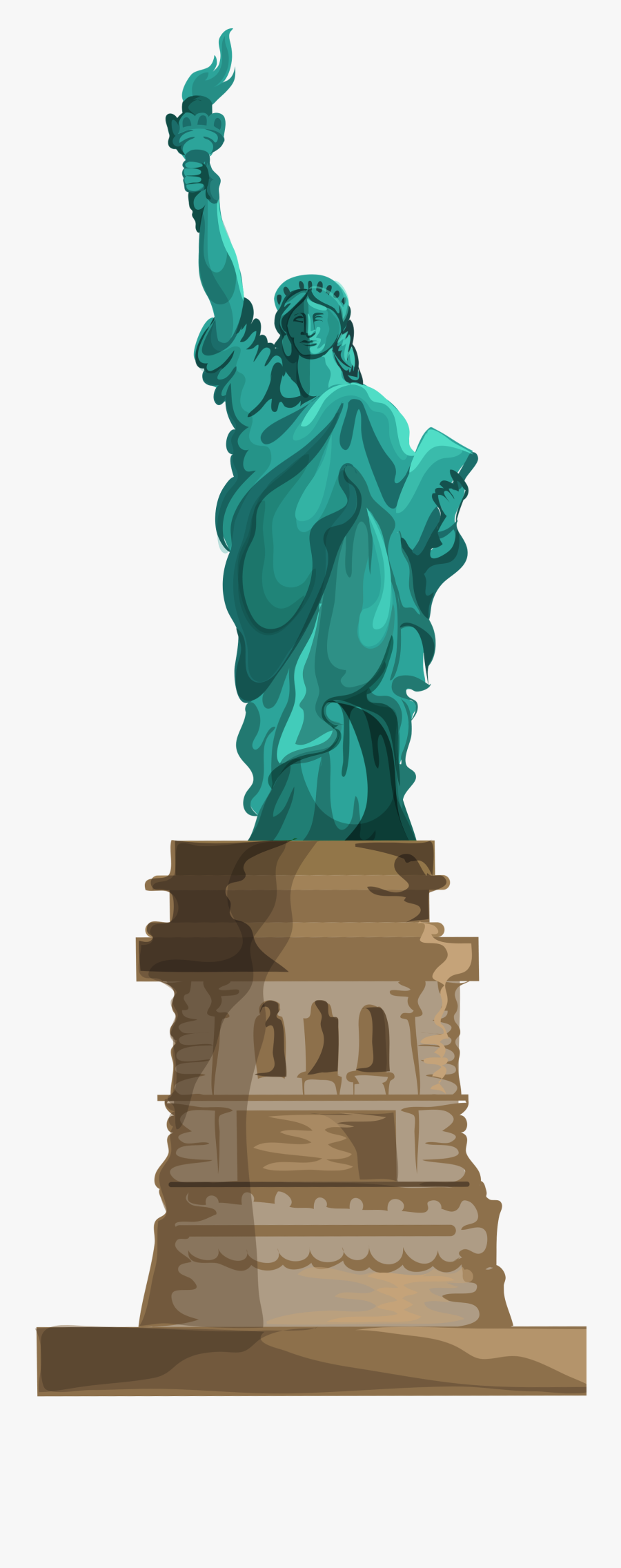 Transparent Statue Of Liberty Clipart - Statue Of Liberty New York Clipart, Transparent Clipart