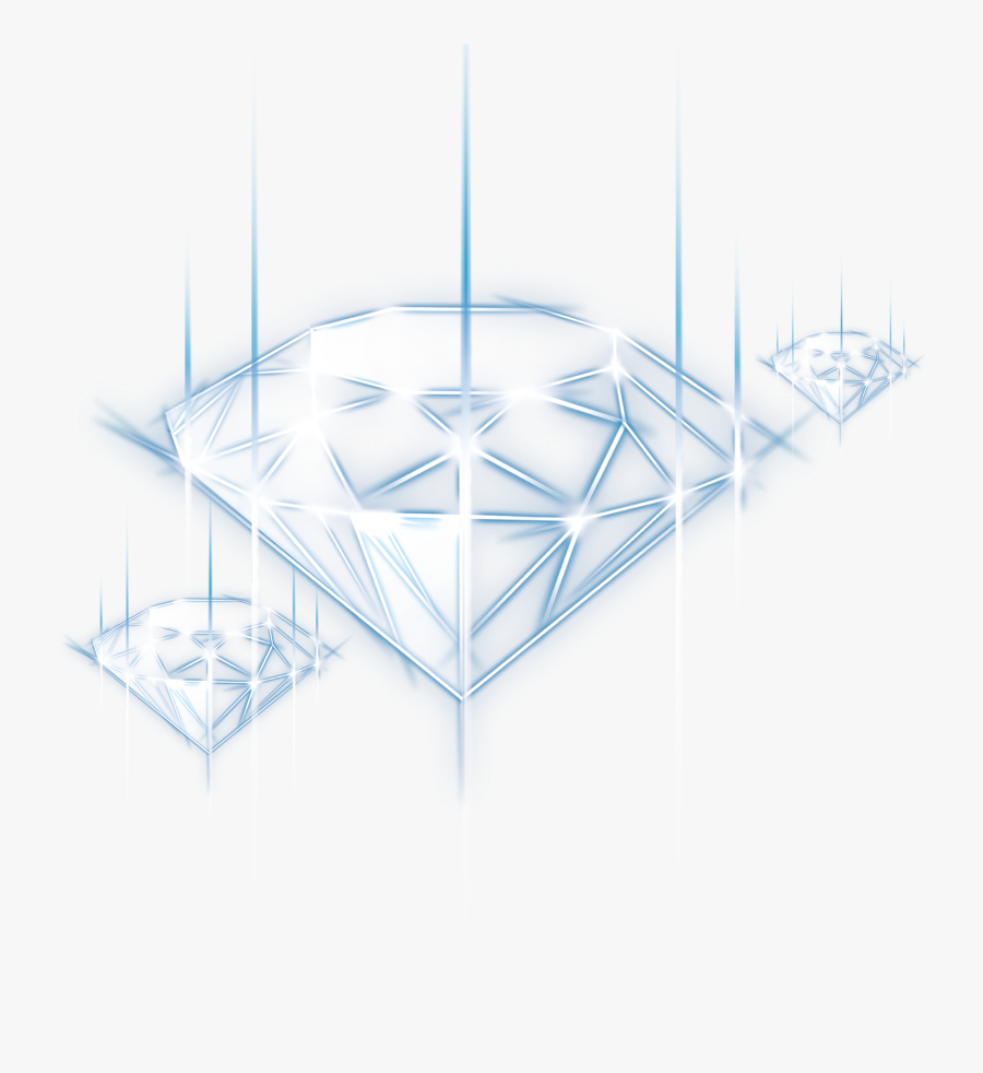 Blue Diamond Simple Lines Effect Elements Green Clipart - Triangle, Transparent Clipart
