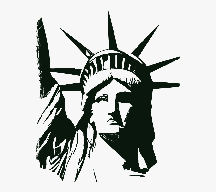 Head Of The Statue Of Liberty, Transparent Clipart