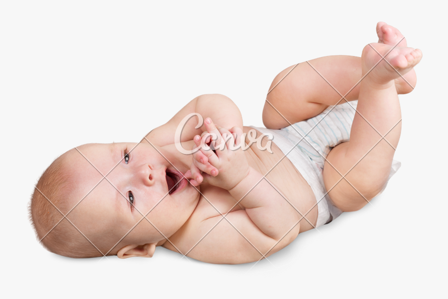 Clip Art Portrait Of On Background - Baby, Transparent Clipart