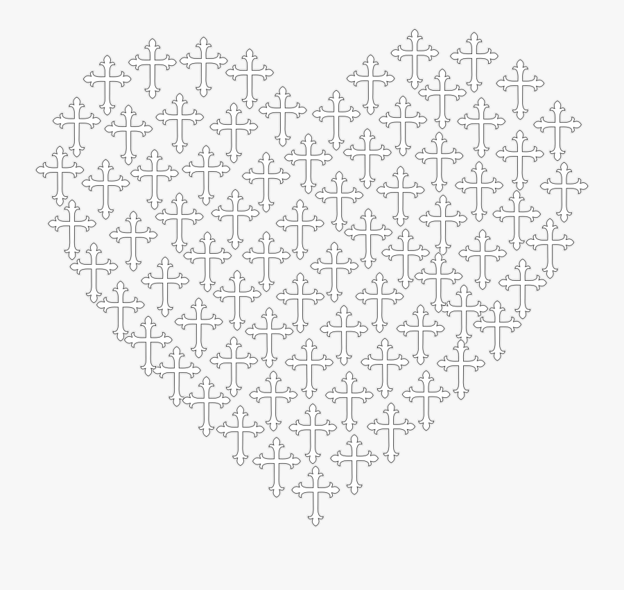 Love Heart Crosses No Background Clip Arts - Heart Puzzle Clipart, Transparent Clipart