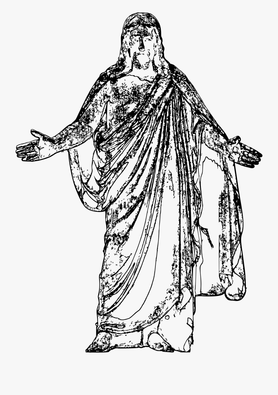 Transparent Jesus Clipart Png - Sketch, Transparent Clipart