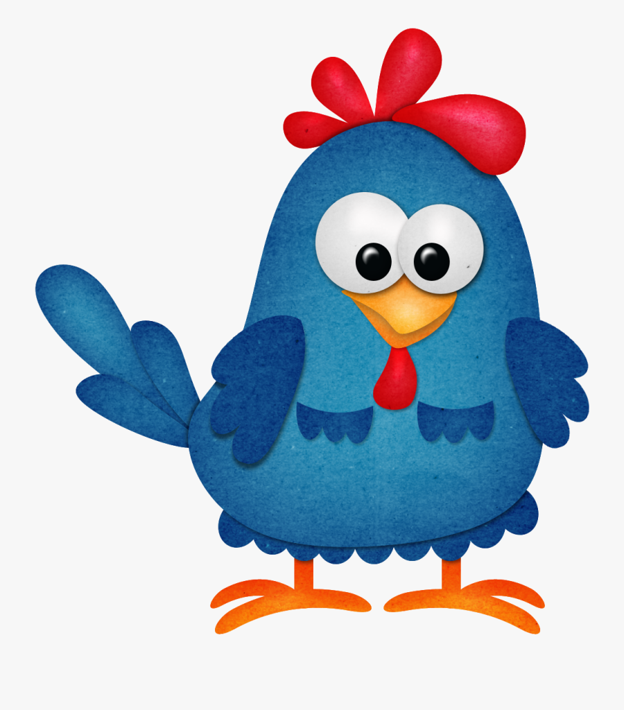 Blue Chicken Clipart, Transparent Clipart