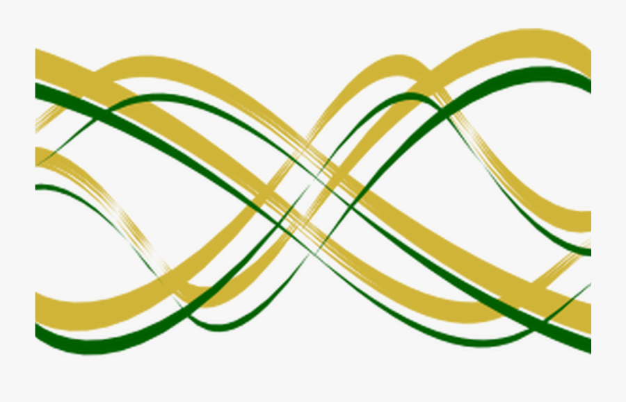 Thickest Gold W/ Thin Green Swirl Clip Art At Clkercom - Green And Gold Swirls, Transparent Clipart