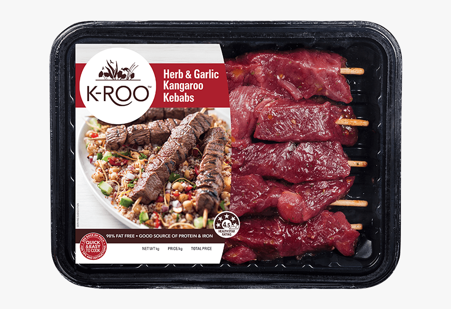 Herb And Garlic Kangaroo Kebabs, Transparent Clipart