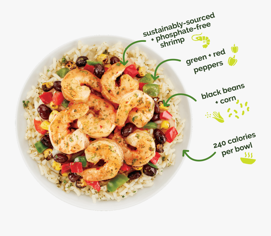 Transparent Shrimp Clipart Black And White - Side Dish, Transparent Clipart