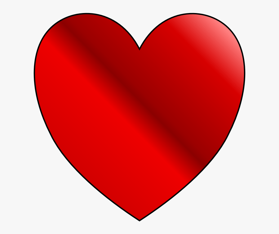 Transparent Red Heart Clipart - Red Heart, Transparent Clipart